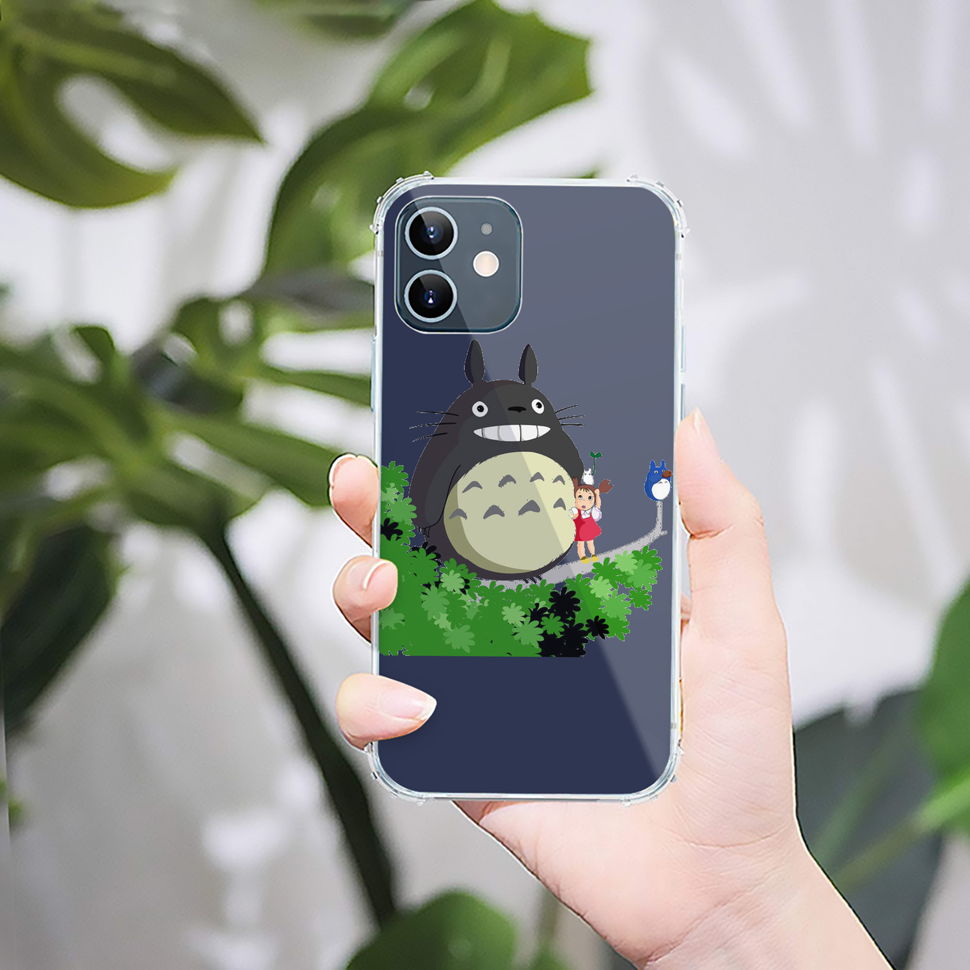 （画像用） となりのトトロ 草壁メイ 草壁サツキ My Neighbor Totoro Satsuki Kusakabe Mei Kusakabe 【iPhone 12シリーズ対応】透明スマホケース（クリアソフトケース）